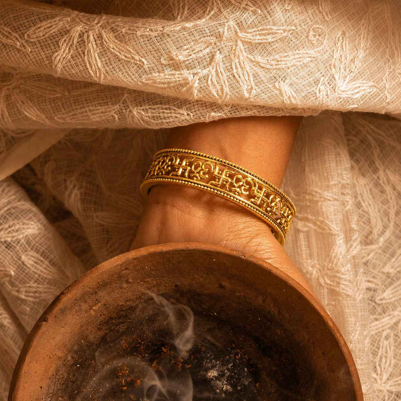 Anvaya Sacred Om Swastik Bangle
