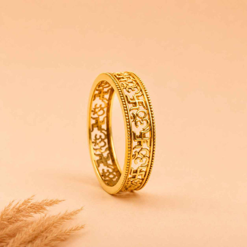 Anvaya Sacred Om Swastik Bangle