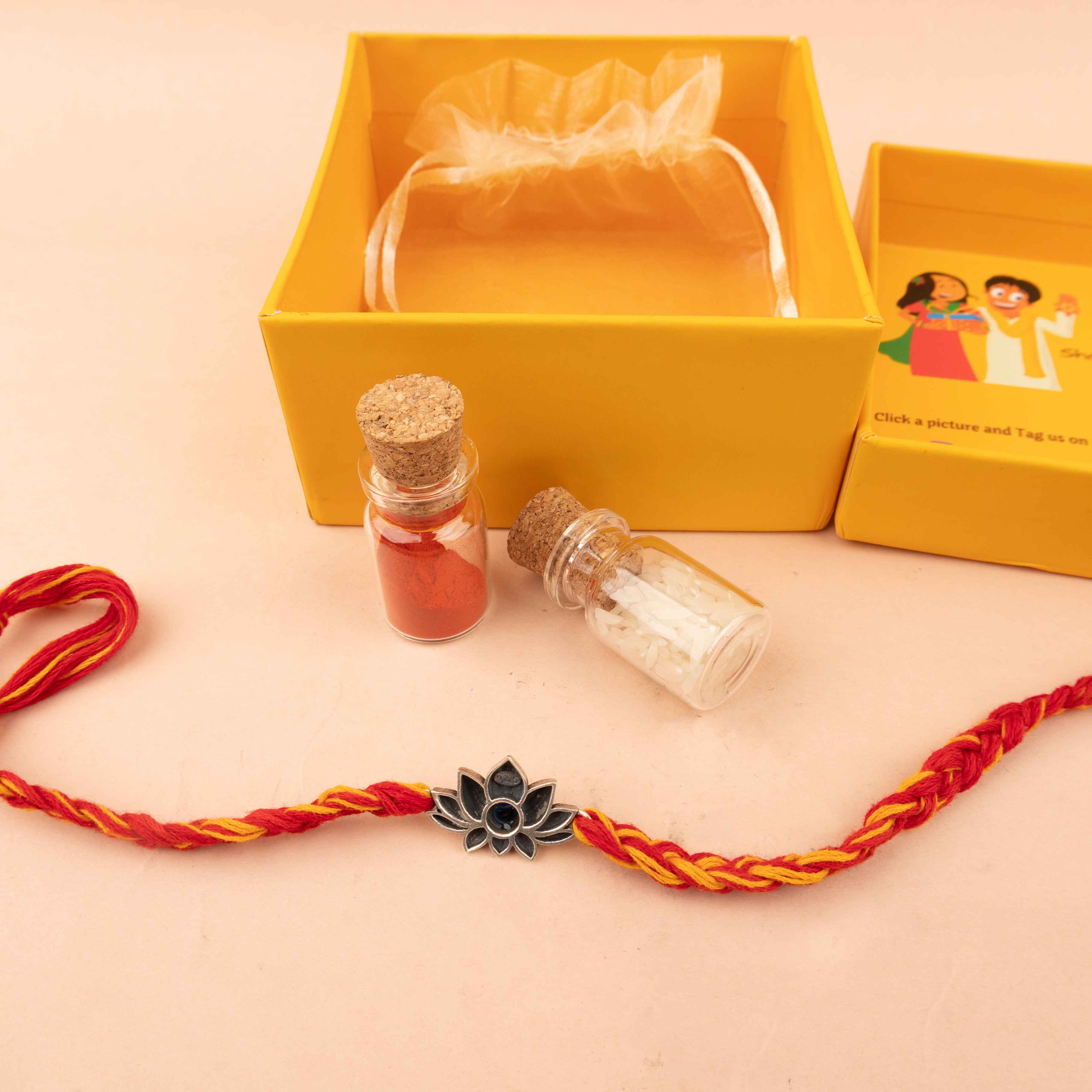 Anvaya Lotus Evil Eye Rakhi