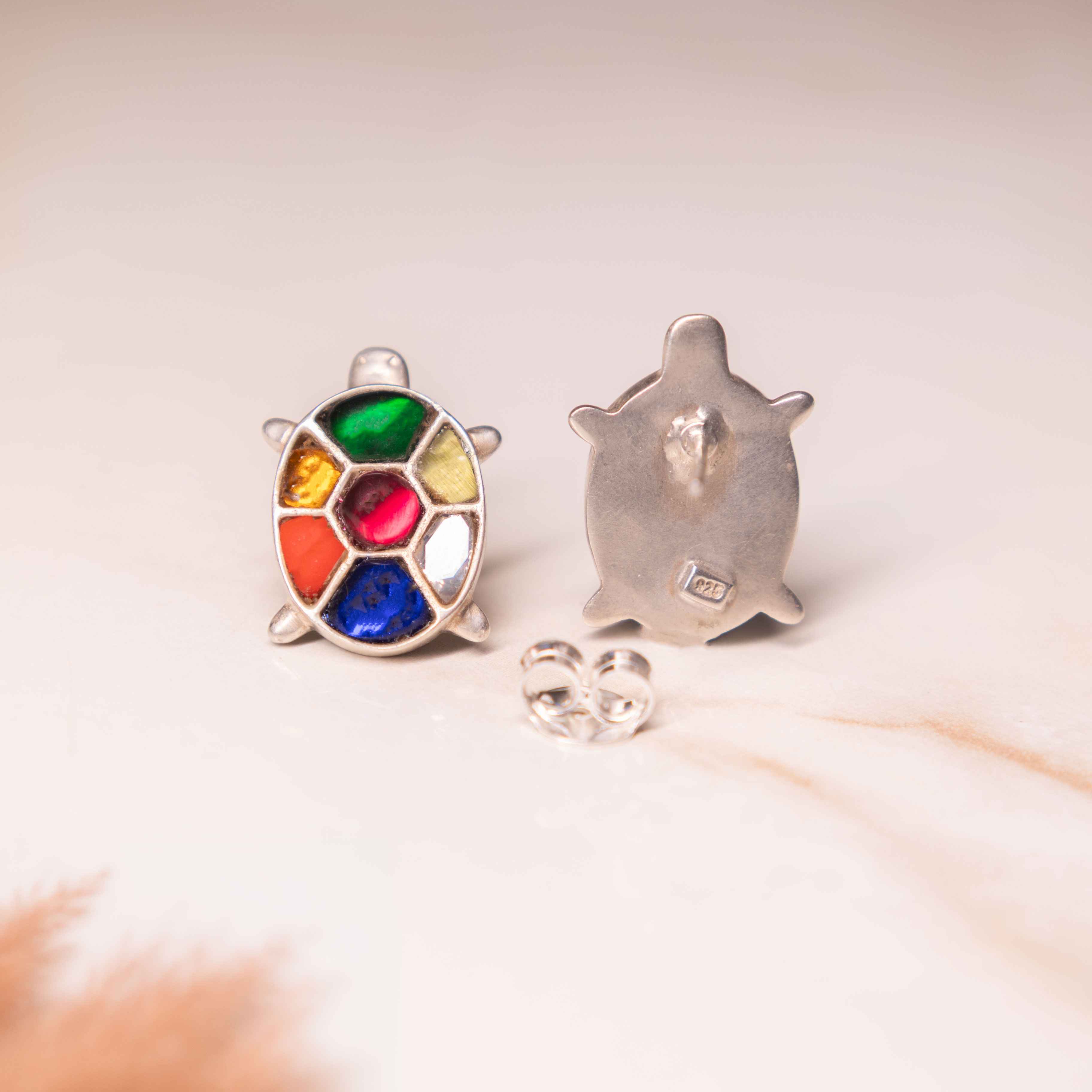 Anvaya Shaahi Tortoise Jadau Earrings