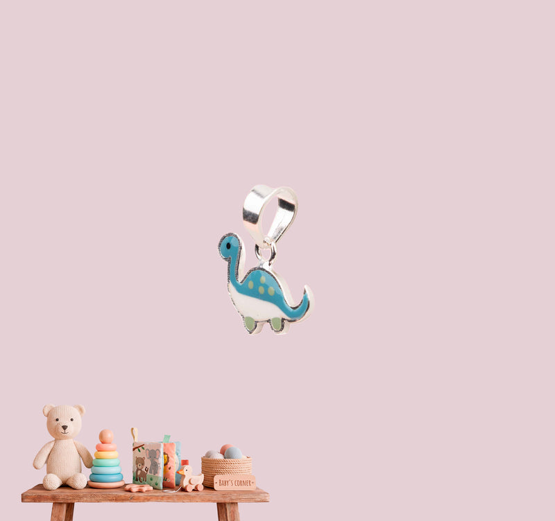 Blue Dino Pendant