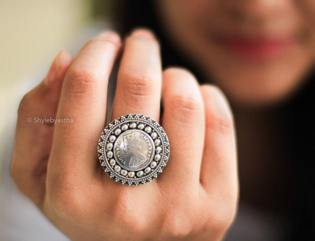 Adya Victorian Coin Chakra Ring
