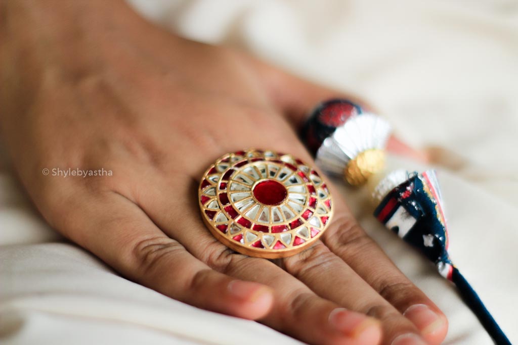 Tattva Jadau Chakra Ring