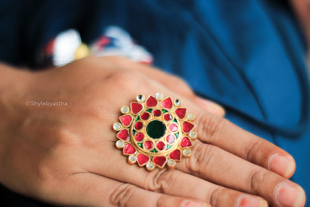 Tattva Flora Jadau Ring