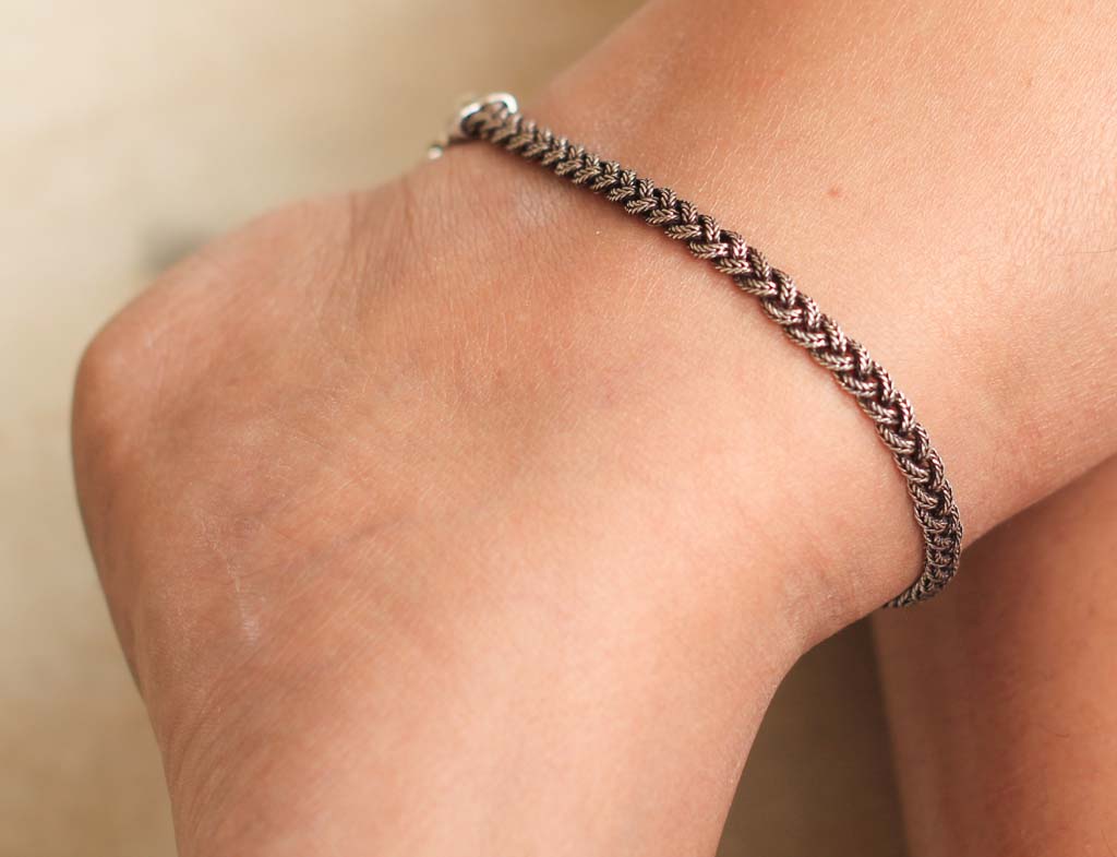 Anvaya Braid Knot Anklets Pair