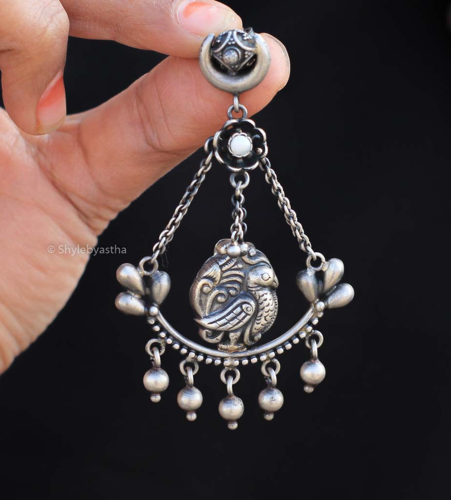 Dulari Peacock Ghugri Earrings