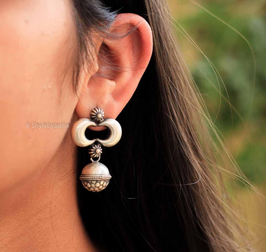 Adya Quirky Textured Drop Studs