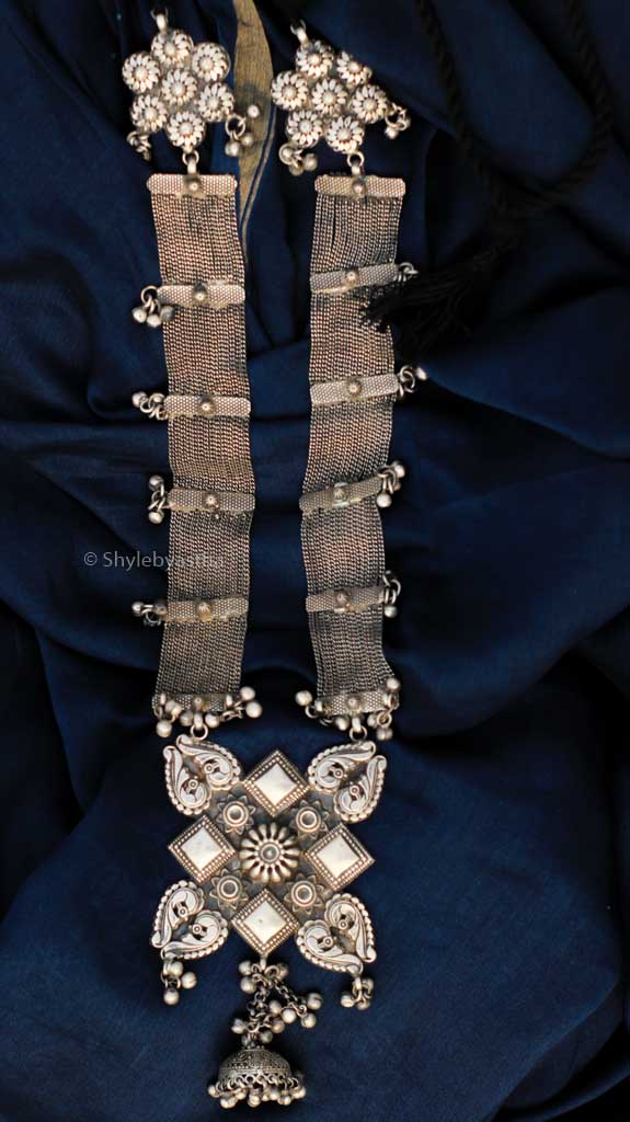 Jhumri Tribal Art Statement Necklace
