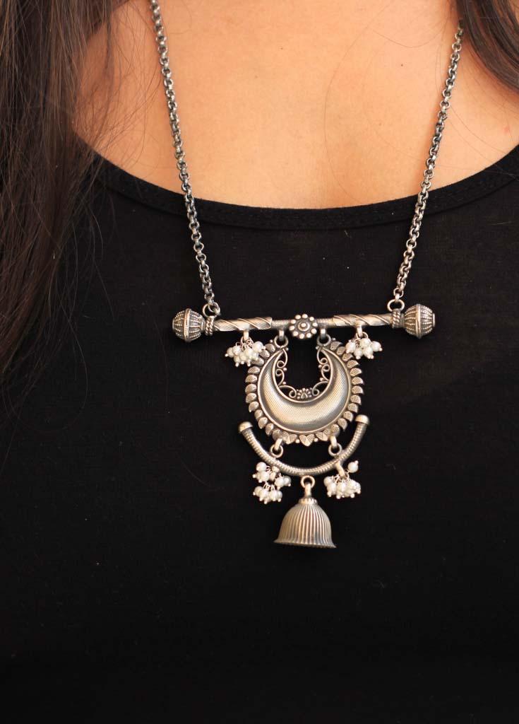 Qurbat Crescent Moon Umbrella Necklace