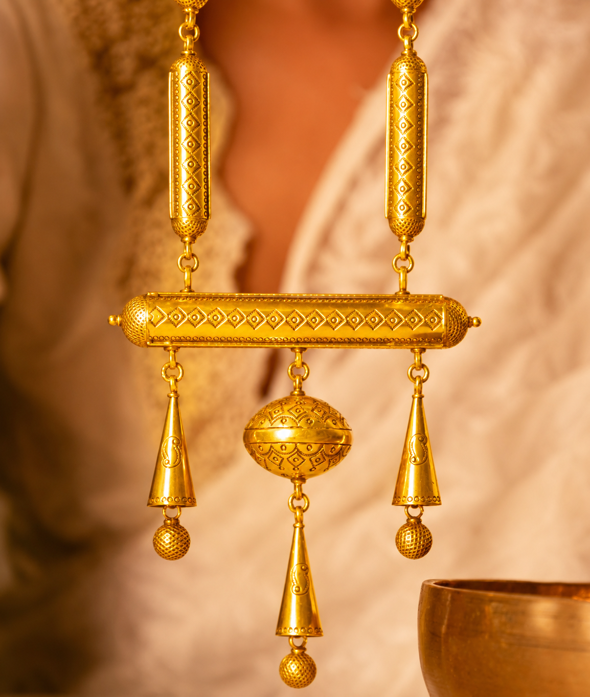 Tattva Vintage Inspired Mandaai Classic Necklace
