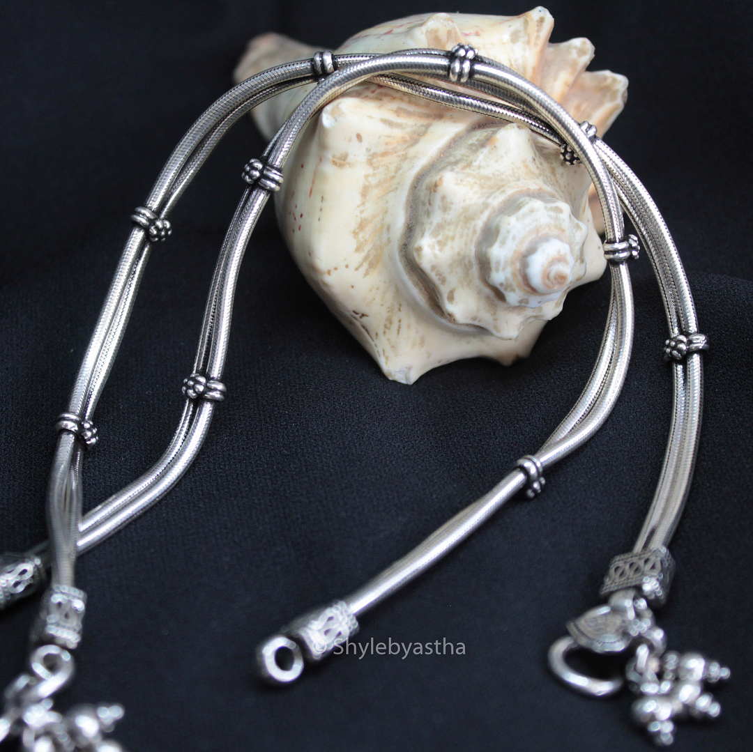 Dulari 2 Layered Anklets