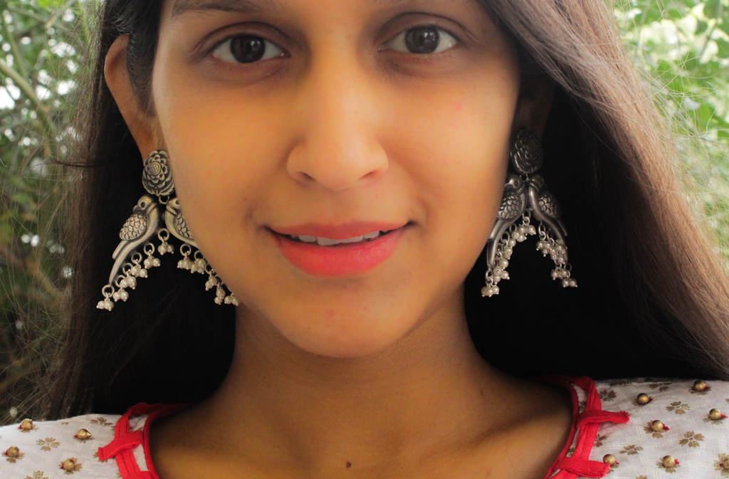 Dulari Dual Parrot Jaipuri Art