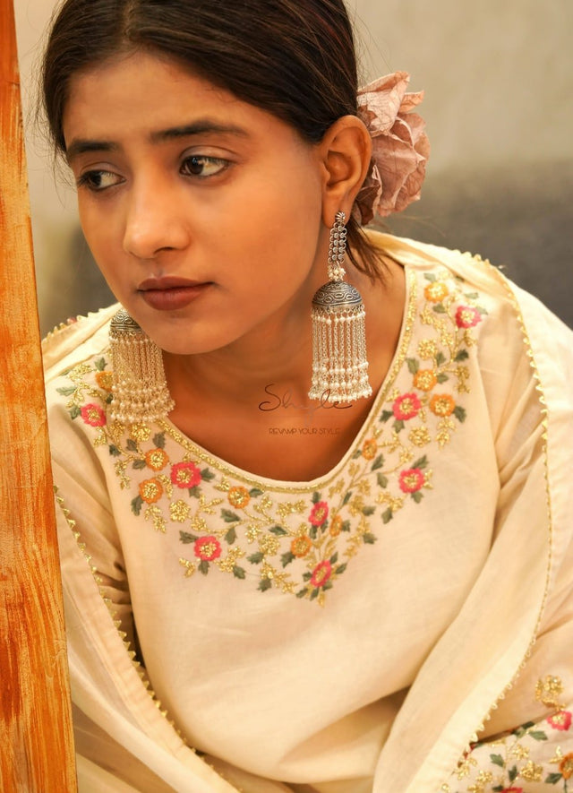 Dulari Freshwater Pearl Waterfall Jhumka