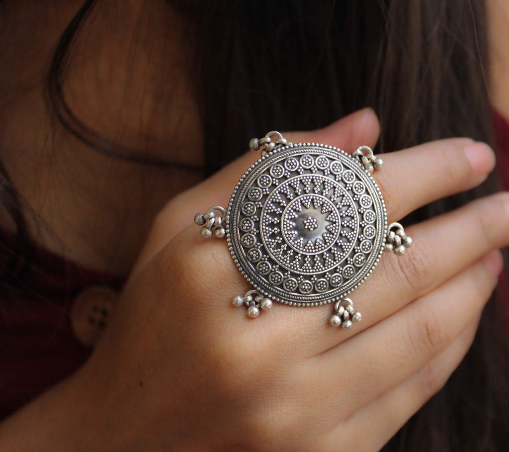 Dulari Ghunghroo Cocktail Ring