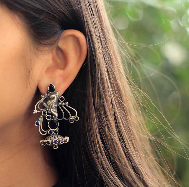 Essence Peacock Art Studs