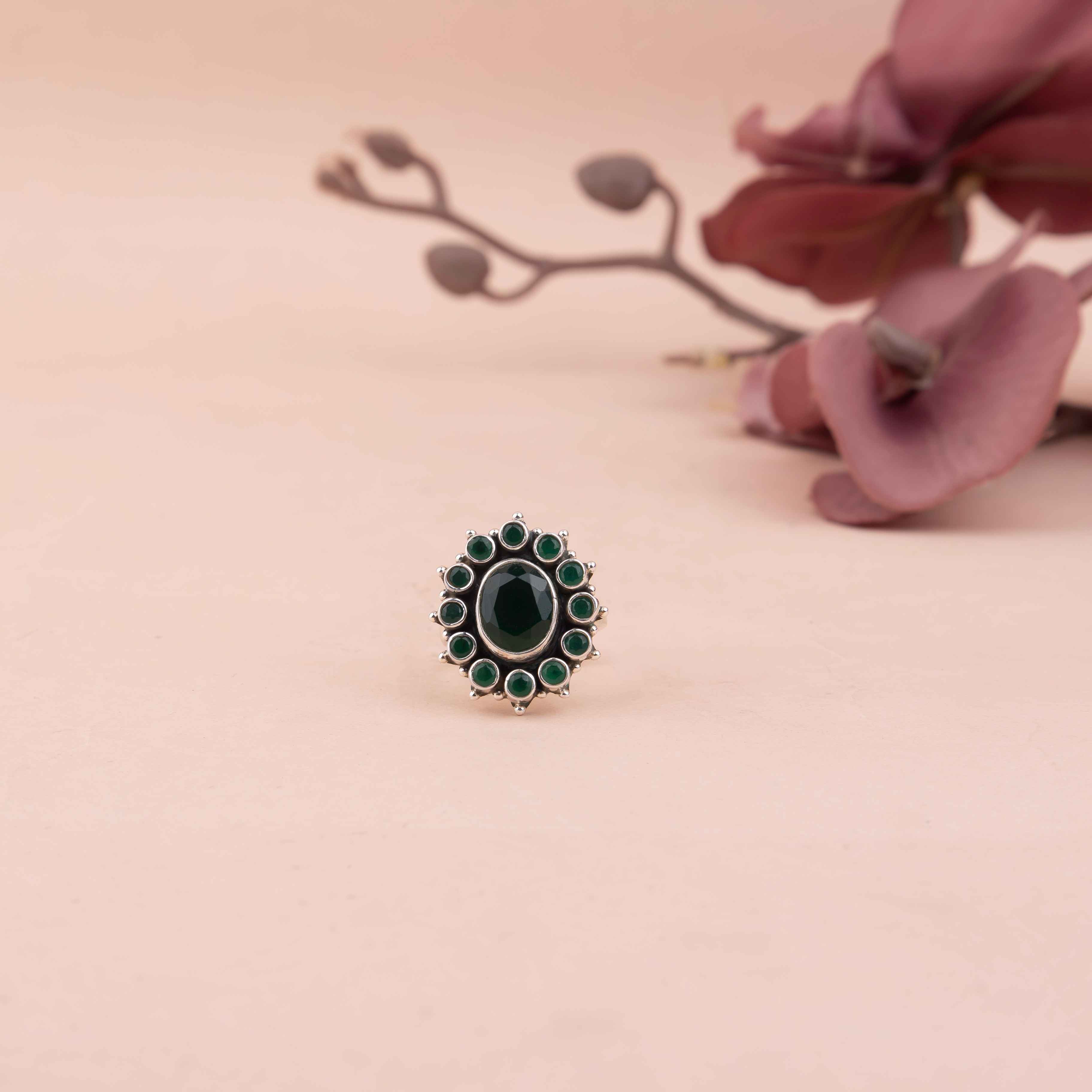 Essence Green Scintillating Ring