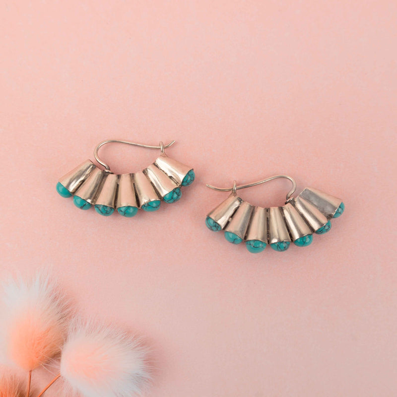 Essence Turquoise Classic Hoop Earring