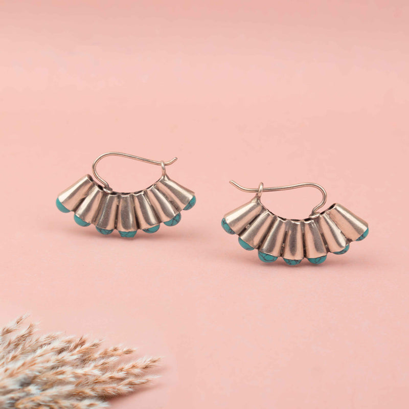 Essence Turquoise Classic Hoop Earring