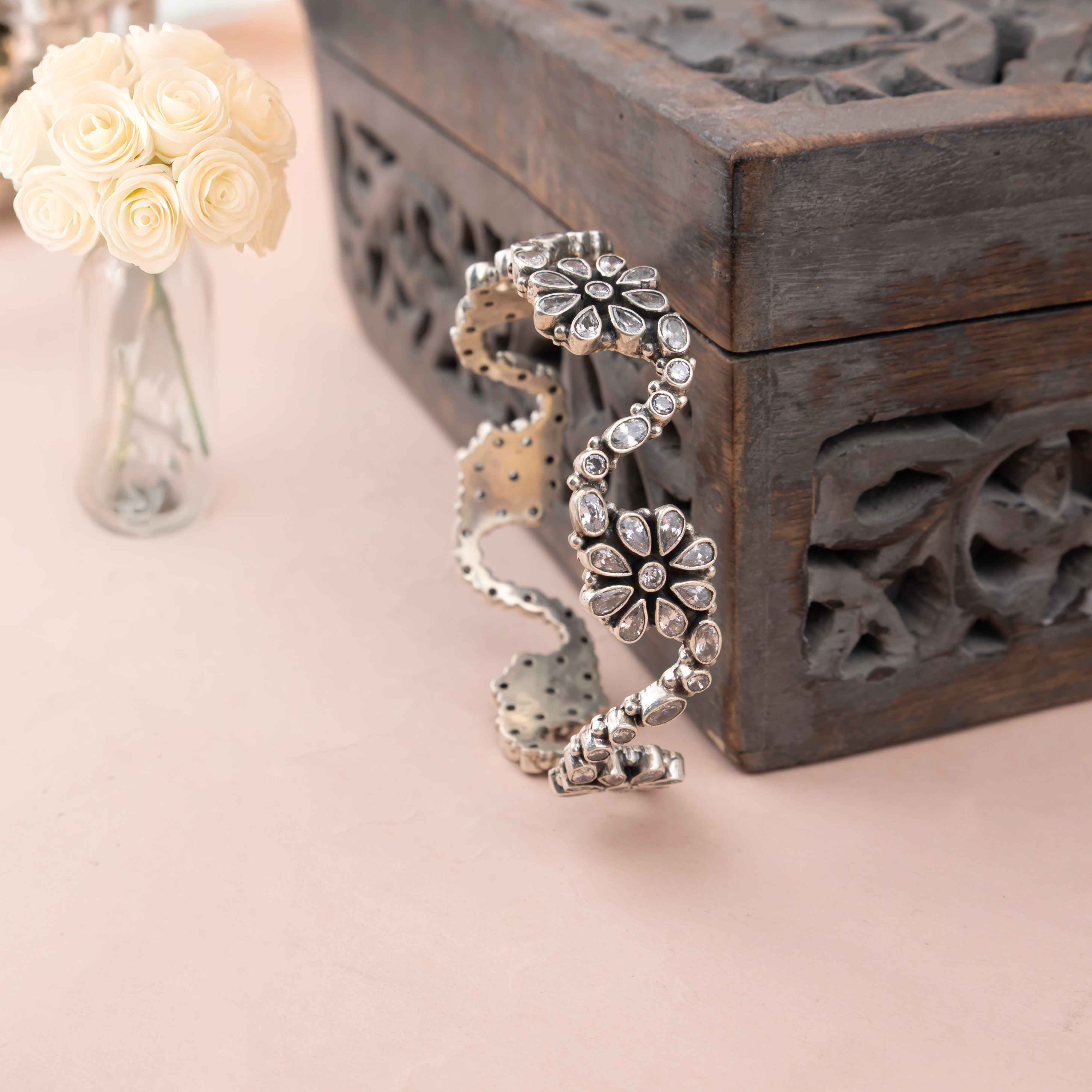 Essence Zircon Flower Bangle