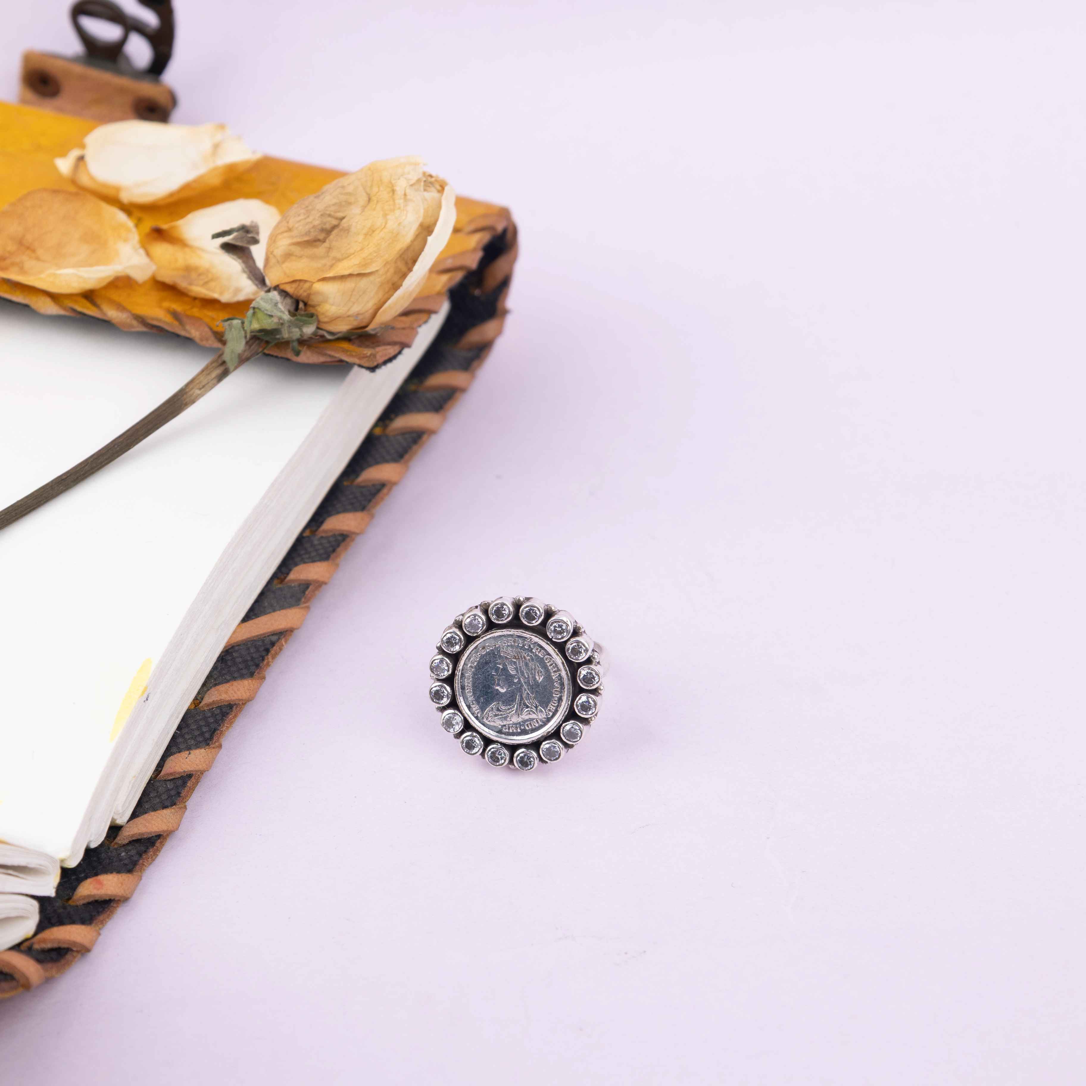 Essence Scintillating Victorian Coin Ring