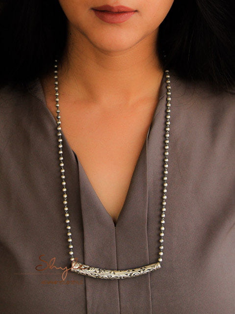 Moh Chitai Intricate Ball chain Necklace
