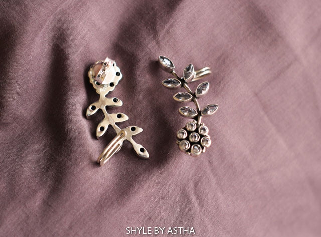 Adya Mini Flower Leaf Zircon Ear Cuff