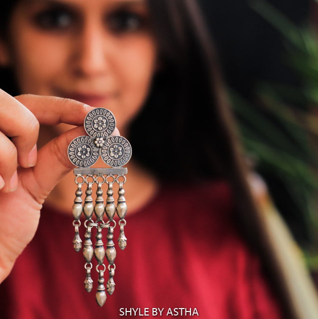 Tattva Classic Drop Layered Earrings