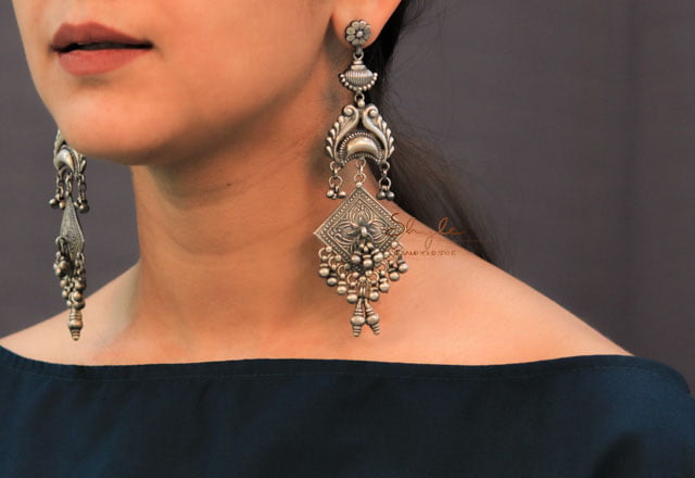 Anvaya Intricate Layered Statement Earrings