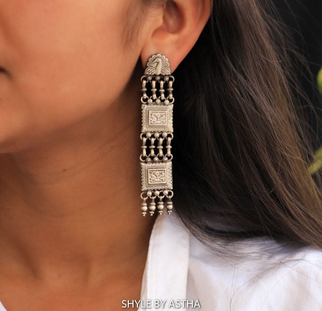 Anvaya Layered Tribal Earrings