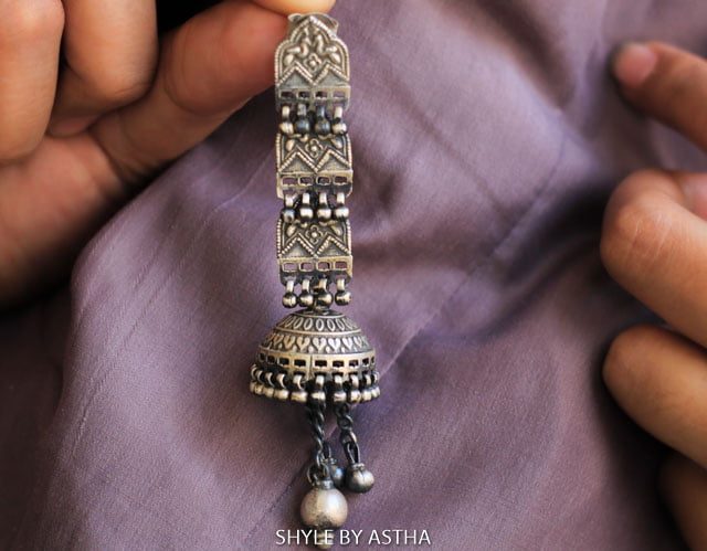 Dulari Layered Intricate Ghughri Jhumka primary