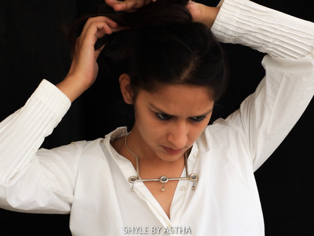 Moh Tricircle Geometric Necklace