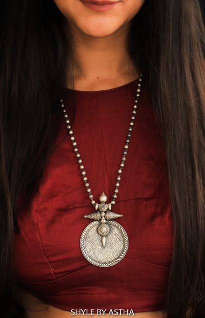 Mizoya Textured Classic Necklace