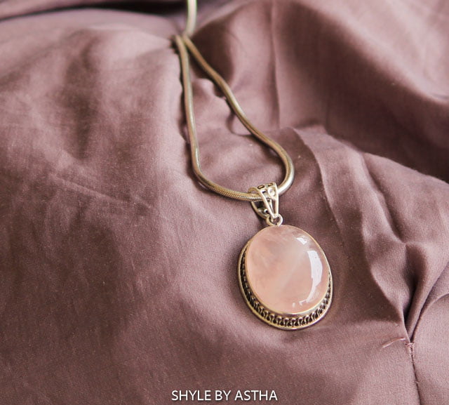 Essence Fine Rose Quartz Necklace
