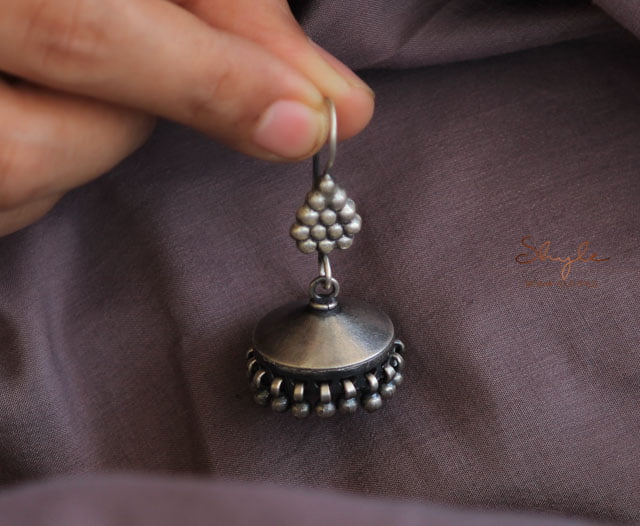 Adya fine Fish Hook Jhumki front