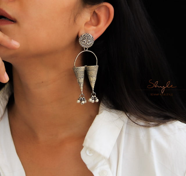 Mizoya Peacock Motif Intricate Earrings