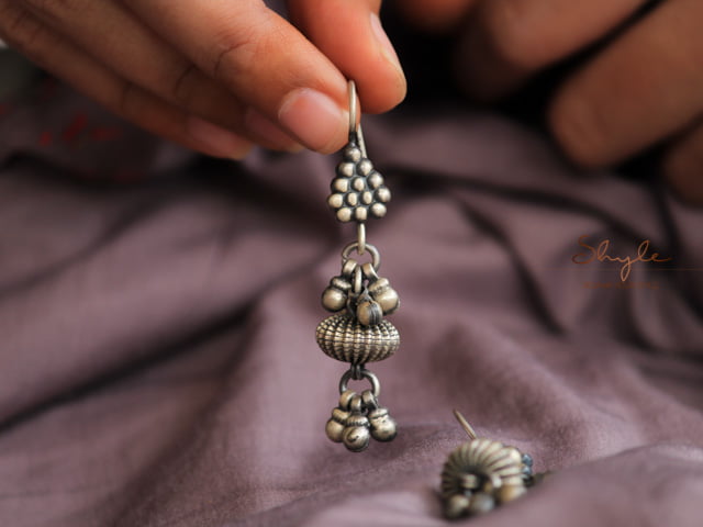 Adya Ghughri Fish hook Earrings