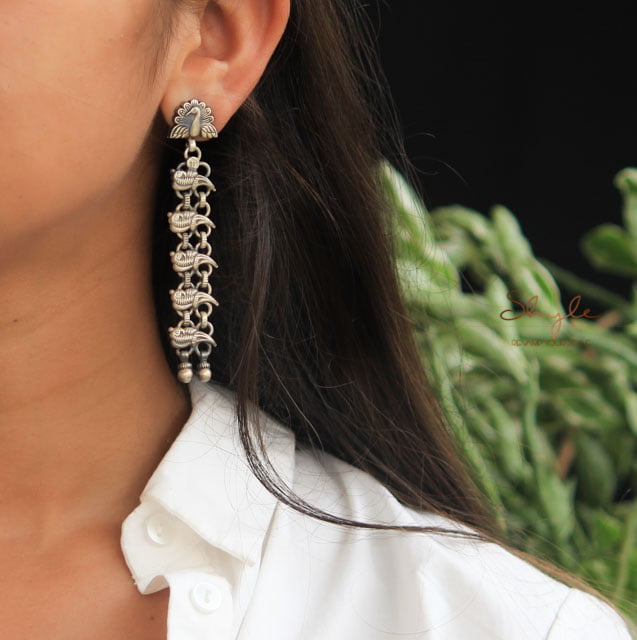 Dulari Mini Parrot Layered Earrings