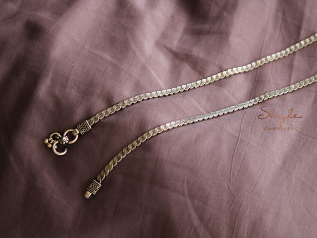 Mizoya Textured Braided Anklet