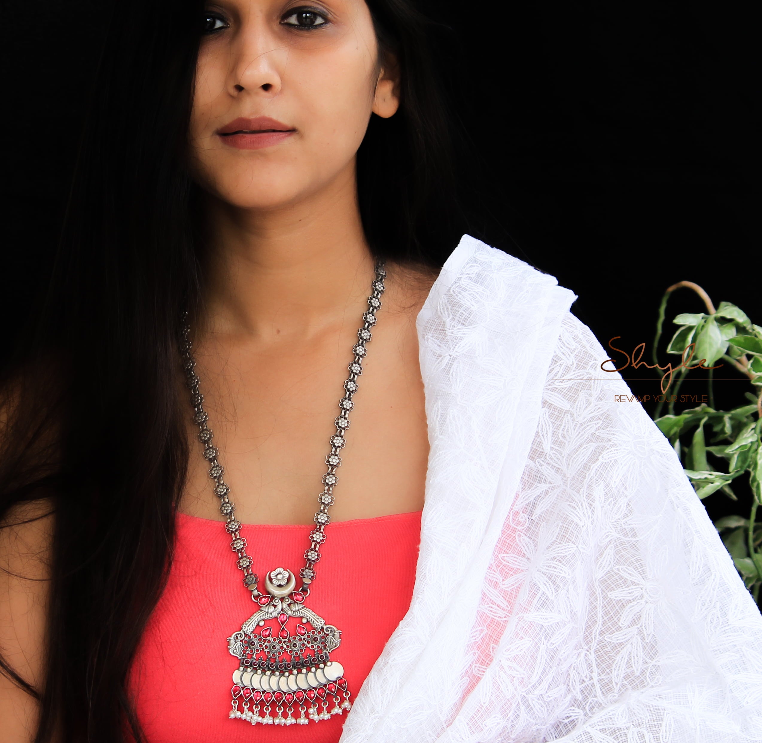 Tattva Flower Chain Intricate Classic Necklace