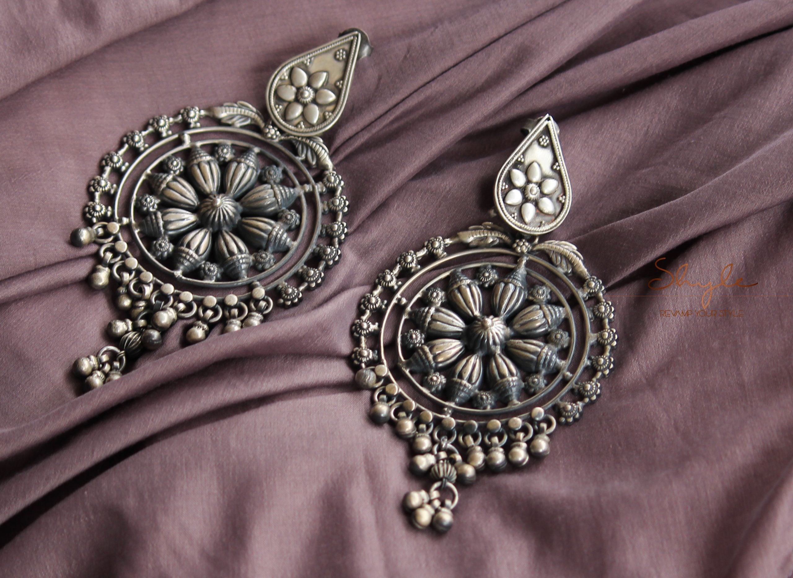 Anvaya Intricate Chakra Classic Ghughri Earrings