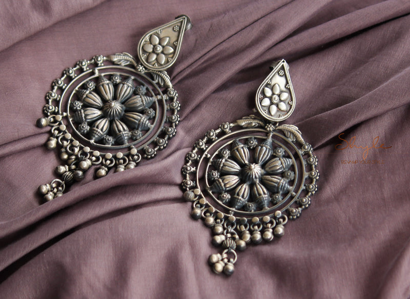 Anvaya Intricate Chakra Classic Ghughri Earrings