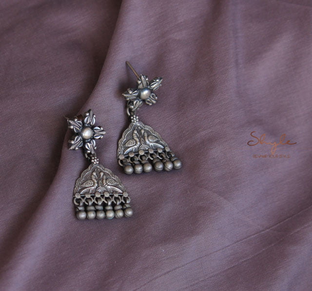 Moh Intricate Peacock Detailed Earrings