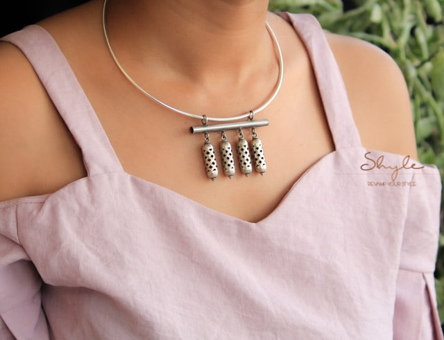 Qurbat Fine Jharonkha Round Ring Necklace