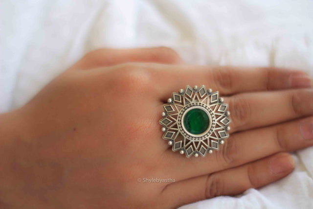 Dulari Handpainted Ring