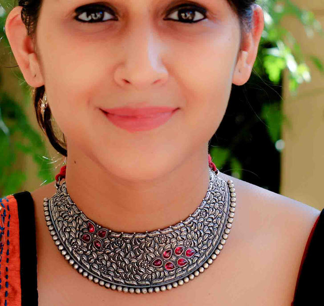 Tattva Embossed Necklace