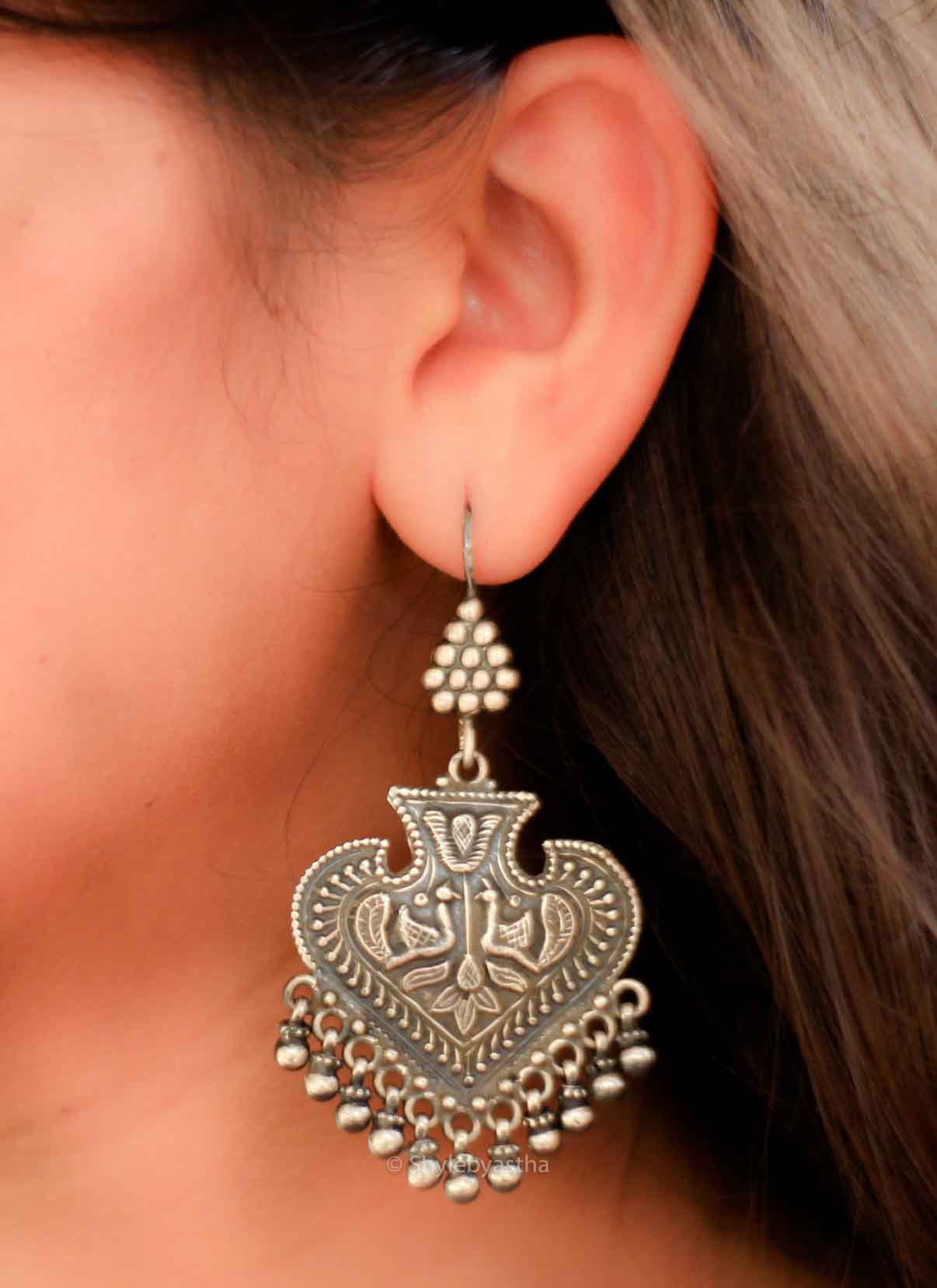 Moh Paan Fish Hook Earrings