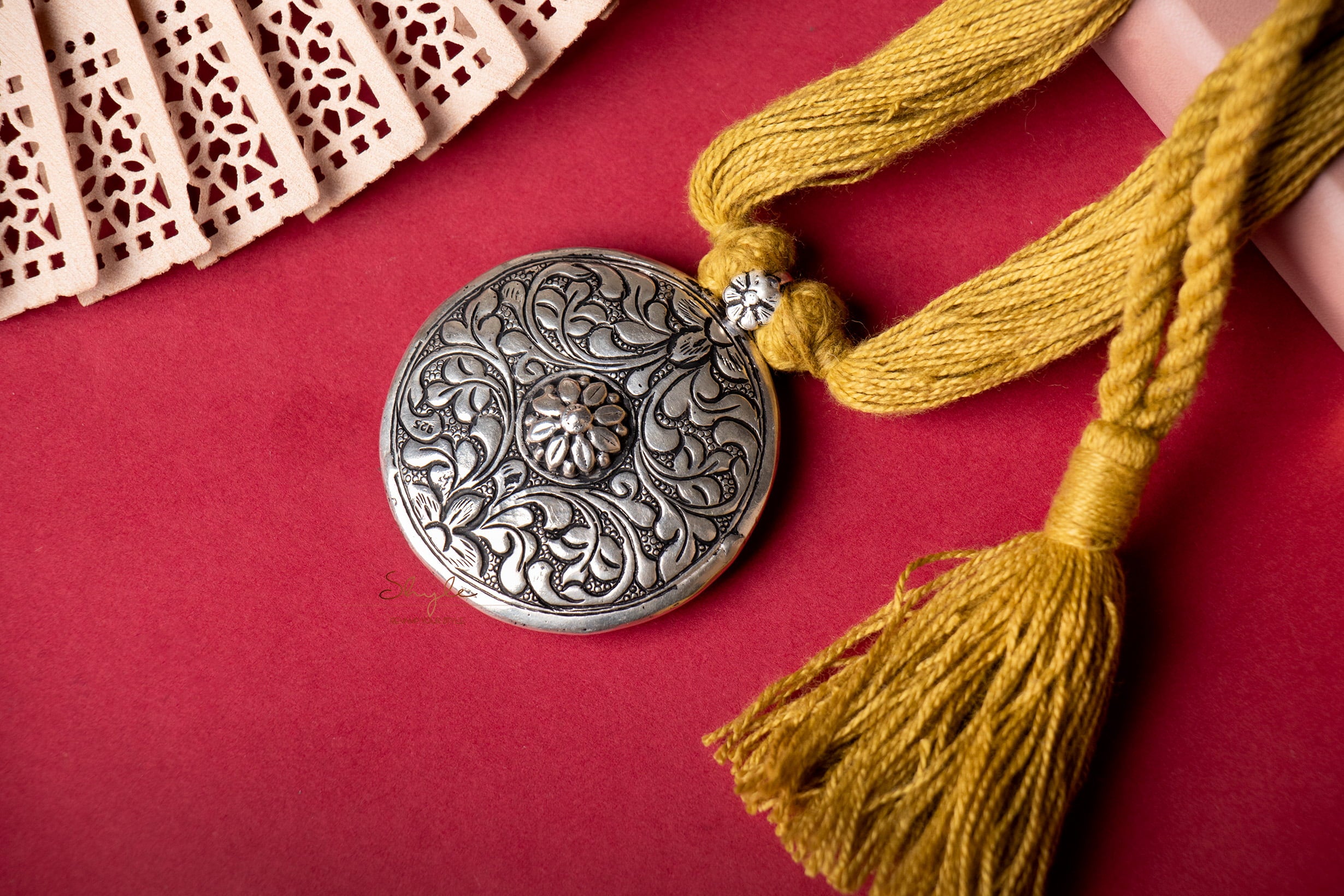 Mizoya Two Way Chitai Embossed Dori Necklace