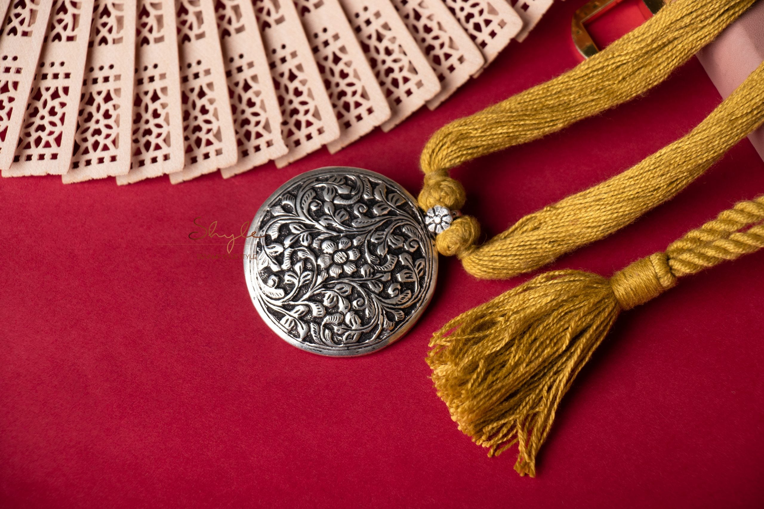 Mizoya Two Way Chitai Embossed Dori Necklace