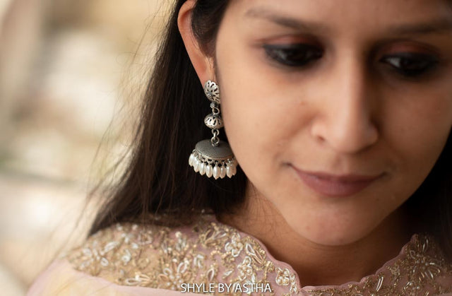 Dulari Textured Layered Jhumka