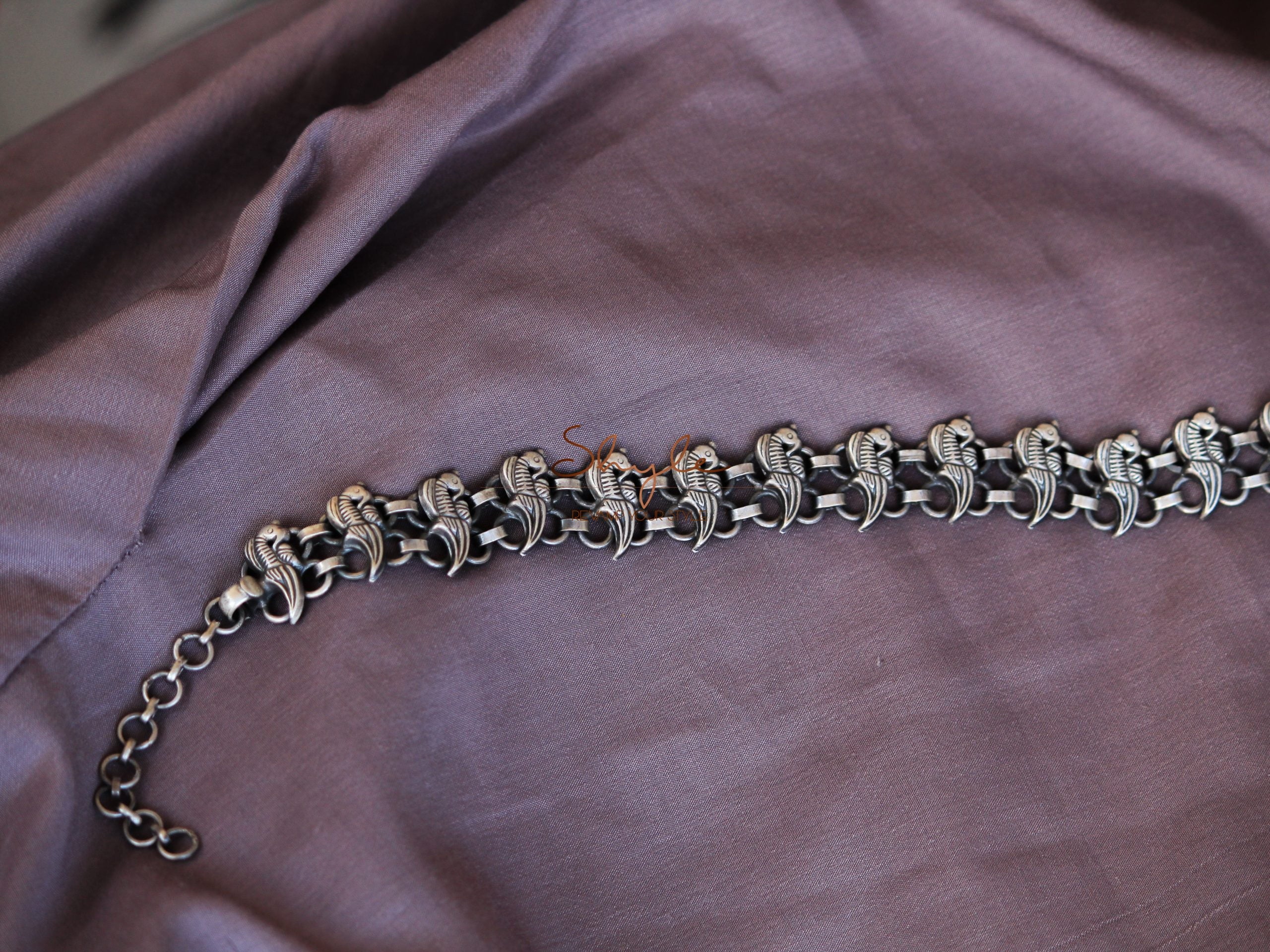 Moh Intricate Mini Parrot Jali Choker